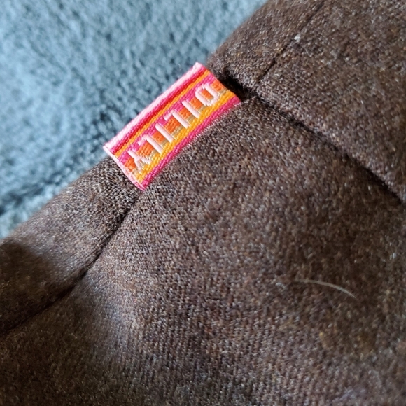 Oilily Brown Wool Floral Embroidered Skirt Small/4 - Picture 6 of 11